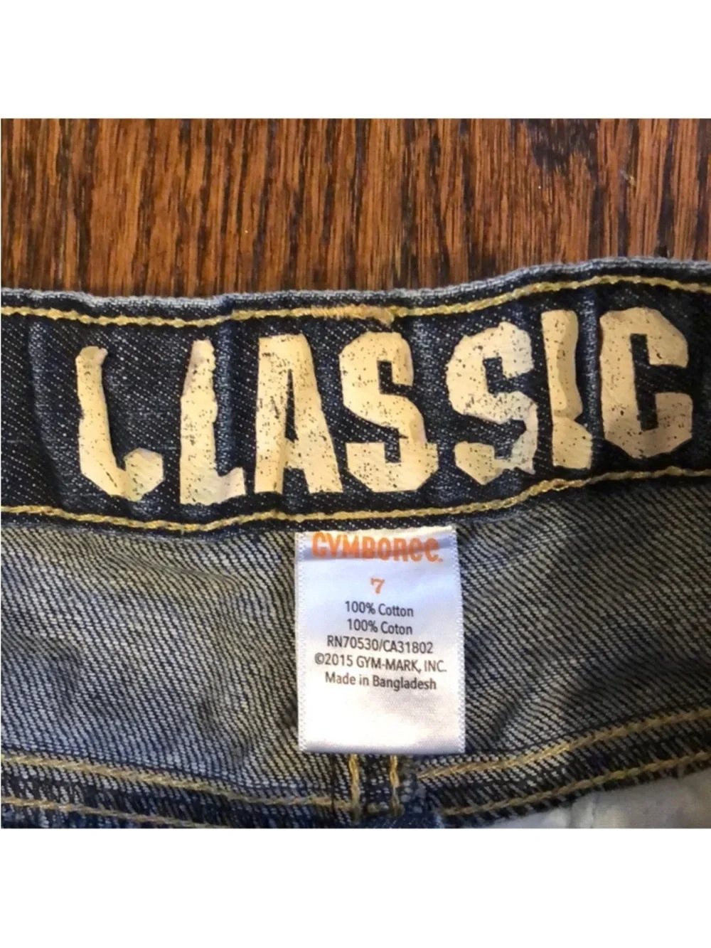 Gymboree Kids Classic Navy Blue Straight Leg Jeans Size 7